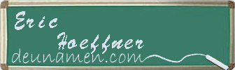 Eric Hoeffner Visitenkarte